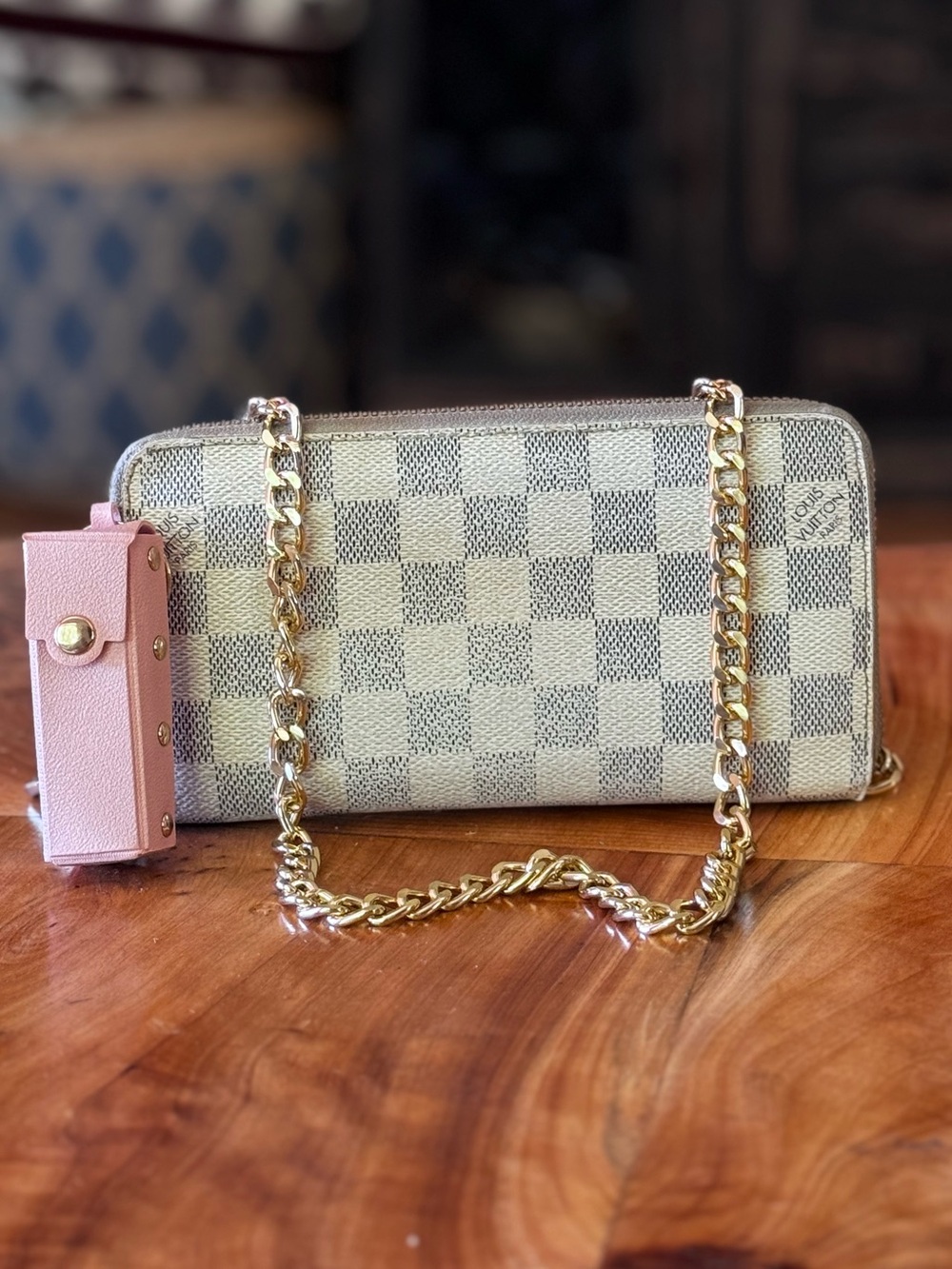 Louis Vuitton DAMIER vintage zippy wallet